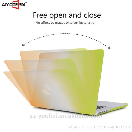 OEMODM manufacturer Rainbow color custom computer case for Macbook Air
